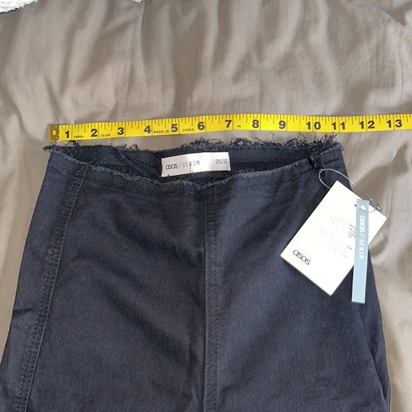 NWT ASOS RIVINGTON High Waist Denim Jeggings With Raw Waist Band Detail - Picture 5 of 6